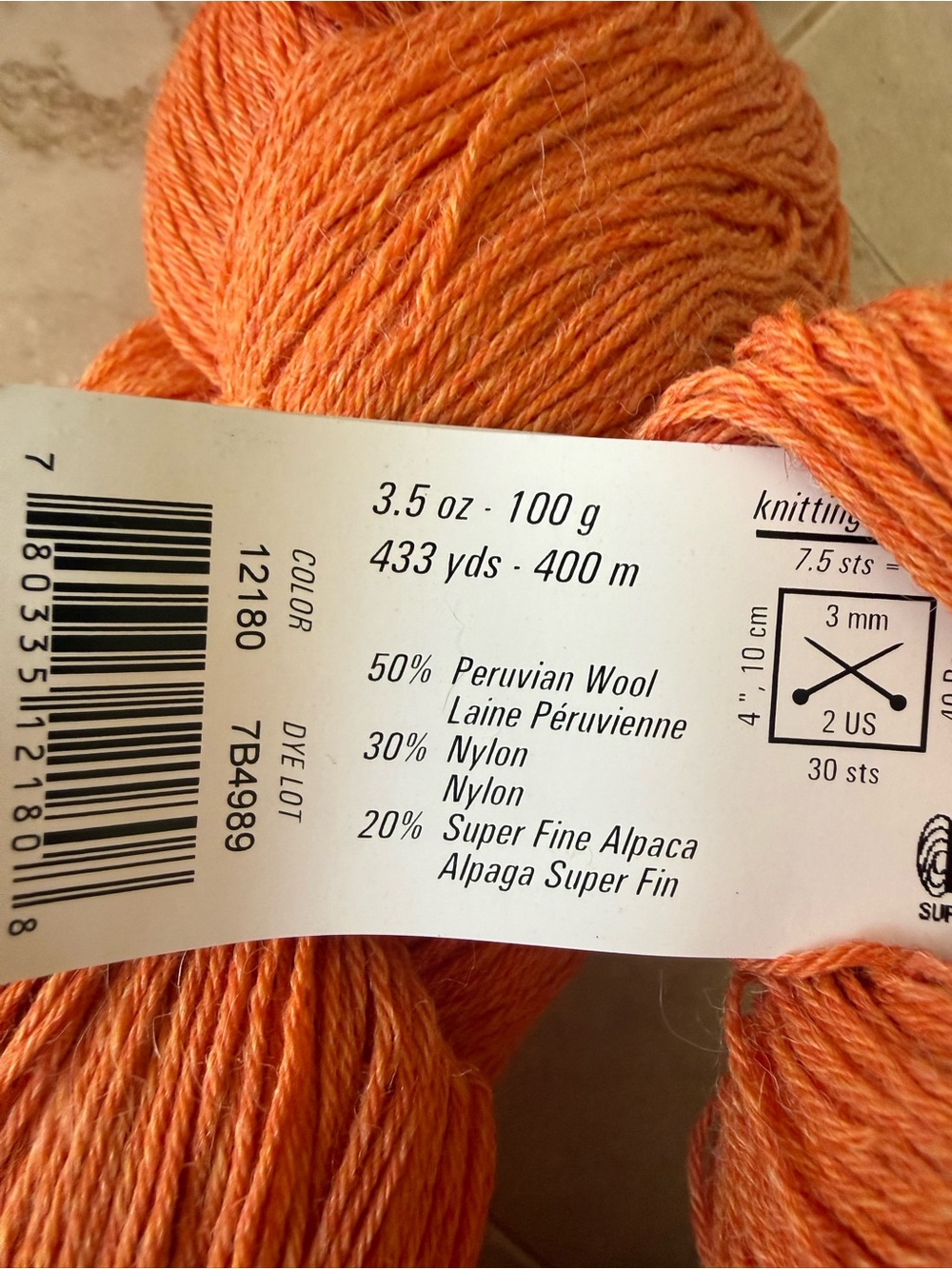 Berroco Ultra Alpaca Fine Yarn - Orange - Picture 4 of 8